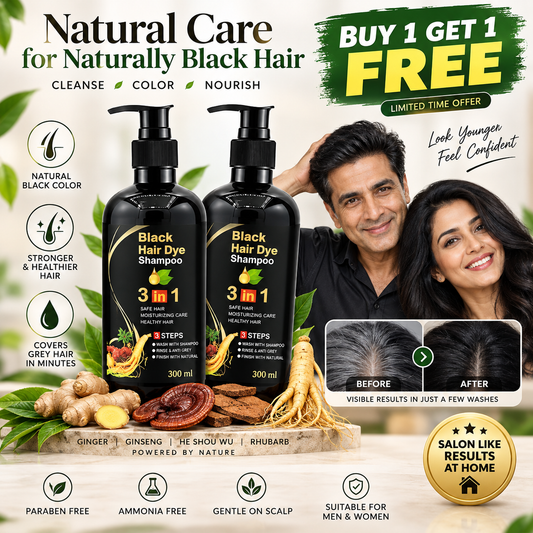 Instant Hair Dye Shampoo for Women & Men ( BUY 1 GET 1 Free )