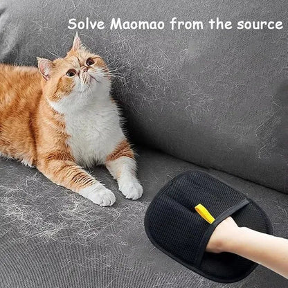 Pet Hair Removal Glove — Grooming & Deshedding Mitt